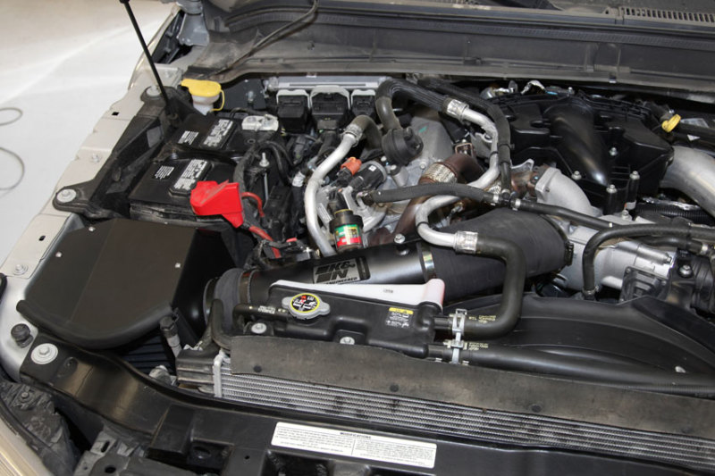 Ford F450 Super Duty Performance Air Intake - K&N Engineering - Blackhawk - Black - `11-`16